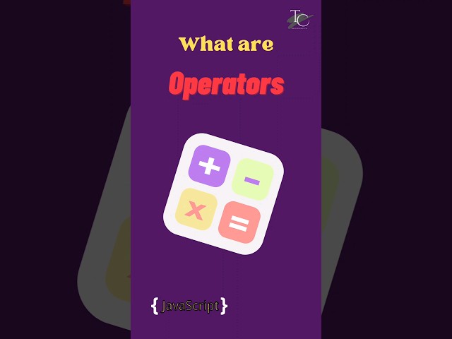 what are Operators in Javascript Operators in javascript | #javascript  tutorial in 1 minutes