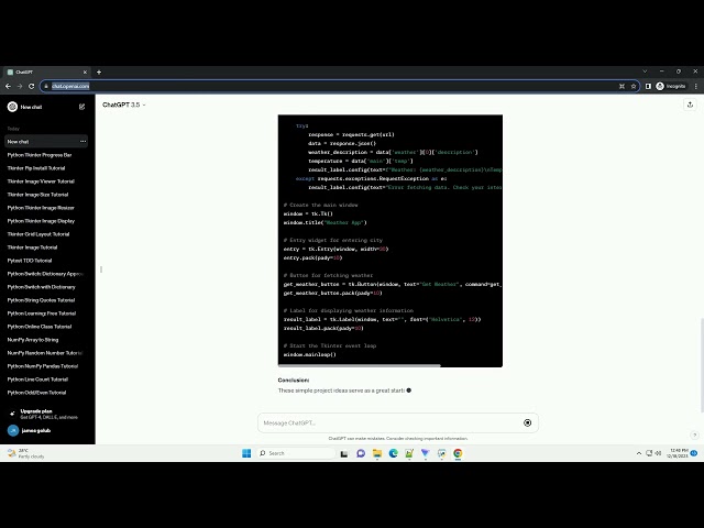 python tkinter project ideas