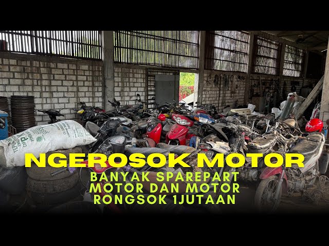 Hunting for motorcycle scrap | Lots of motorcycle spare parts worth around 1 million rupiah here‼️