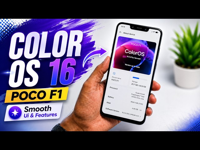 ColorOS 16 Port On POCO F1 🔥 Android 16 Is CRAZY Smooth!