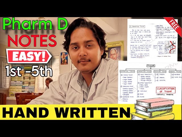 Pharm D Notes (1st–5th Year) 📚 | Easy & Handwritten Notes FREE Download! | @carewellpharma
