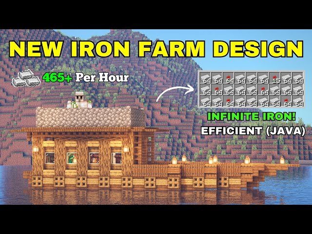 Minecraft 1.21.11 Aesthetic Iron Farm on a Boat | Java Edition Tutorial