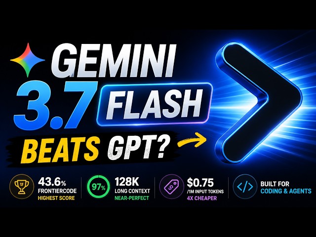 Google's NEW Gemini 3.7 Flash Is INSANE — Beats GPT on Coding?
