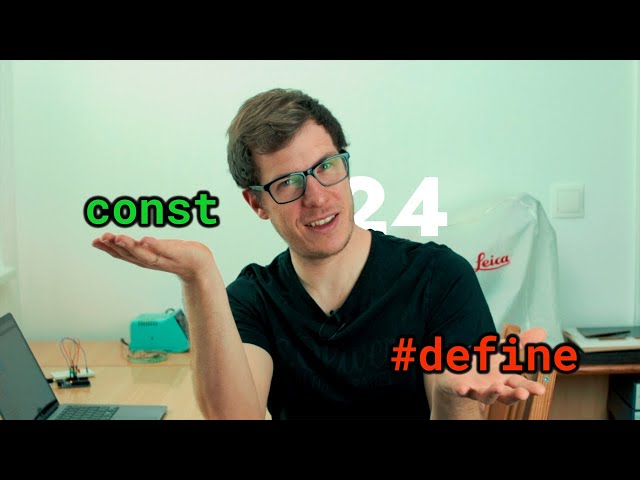 #define vs const - symbolic constants or constant variables? (Arduino Uno Programming for Beginners)