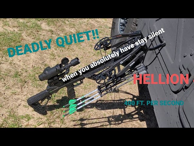 (RAVIN) CENTERPOINT HELLION 400 COMPOUND CROSSBOW @50yards...no ammo needed!
