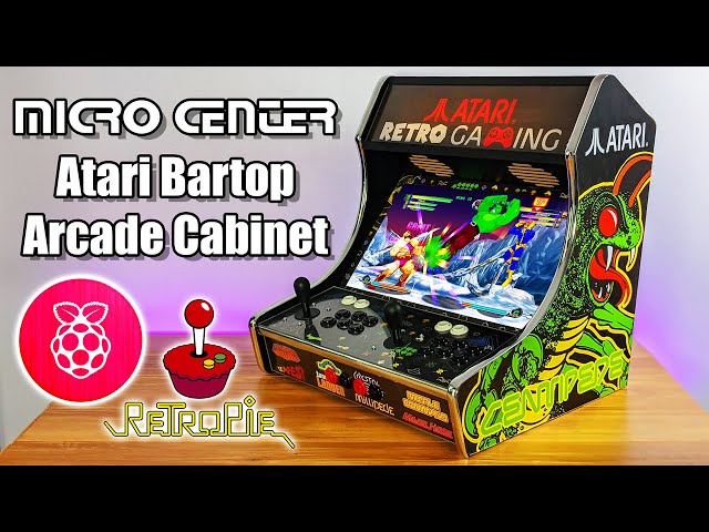 Raspberry Pi Atari Bartop Arcade Cabinet Kit From Micro Center