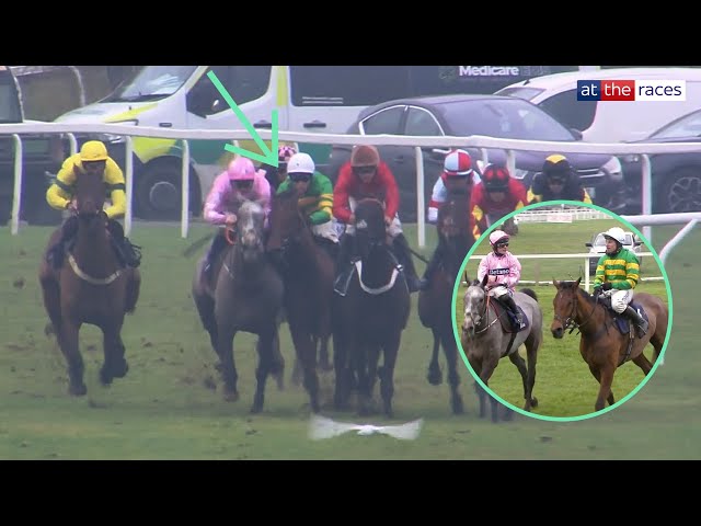 Feisty! | Jockeys clash after collision at Windsor 👀