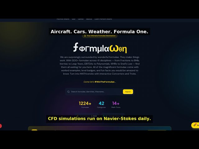 The Navier-Stokes Equations Explained in Minutes — The $1,000,000 Unsolved Problem | FormulaWon