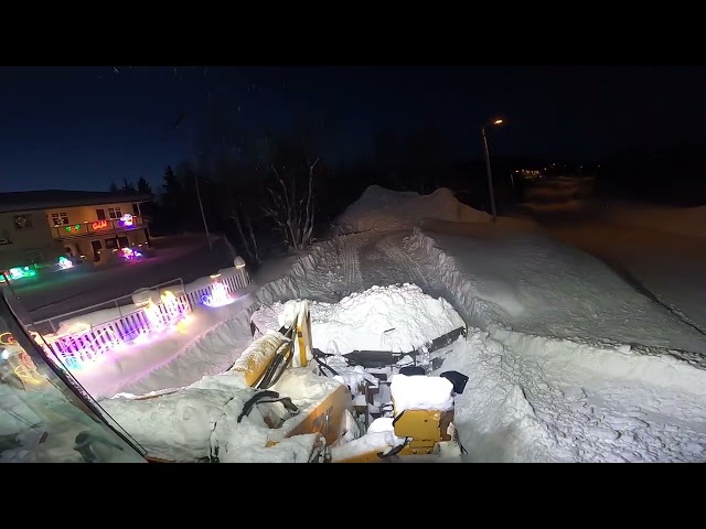 Snow plowing northen norway