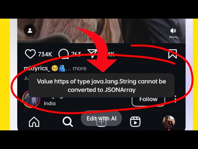 value https of type java.lang.string cannot be converted to jsonarray