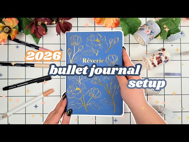 ✨ 2026 BULLET JOURNAL Setup 💙 Cosy & Functional 💗 Plan with me for 2026