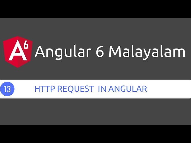HTTP in angular 6 - Malayalam tutorial video 13