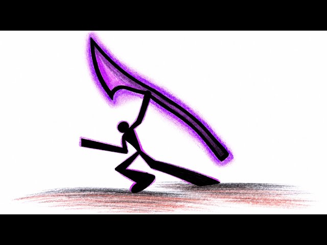 "How To Draw A Stickman With A Scythe / Easy Stickman Drawing Tutorial/ Stickman Art"