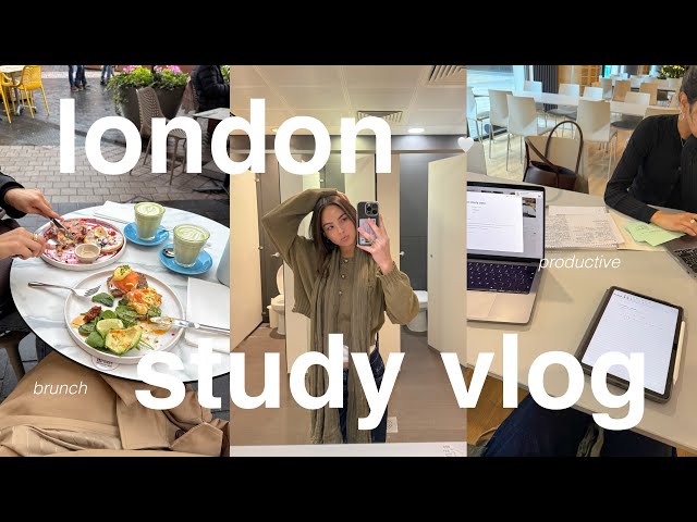 PRODUCTIVE LONDON STUDY VLOG | medicine interviews, brunch & library hopping 💌