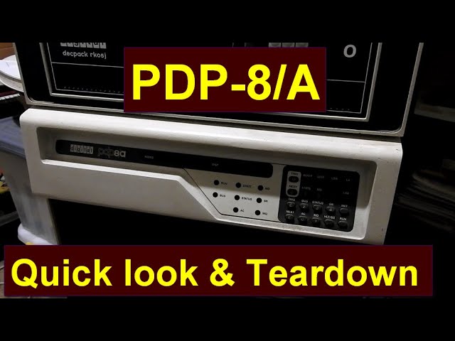 PDP8/A - Quick look and Teardown