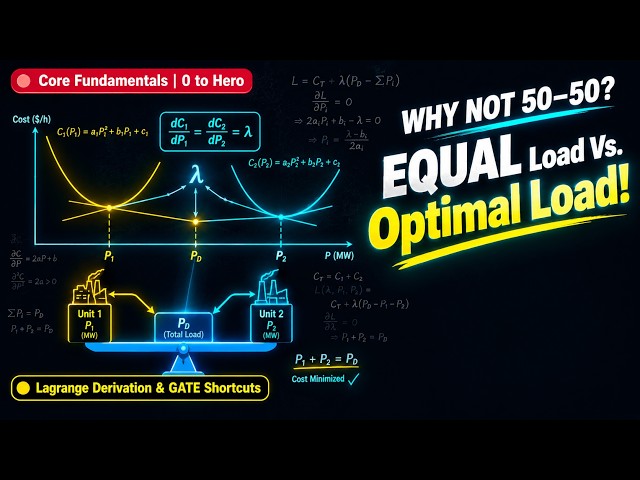 Economic Load Dispatch | Why Generators Never Share Equal Load?