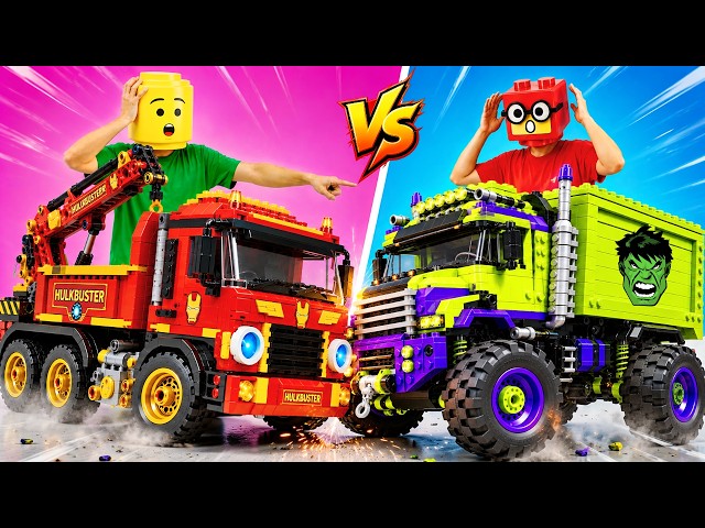 LEGO Transformers: GIANT HULK Truck & HULKBUSTER Construction Truck! | KL Bricks Studio