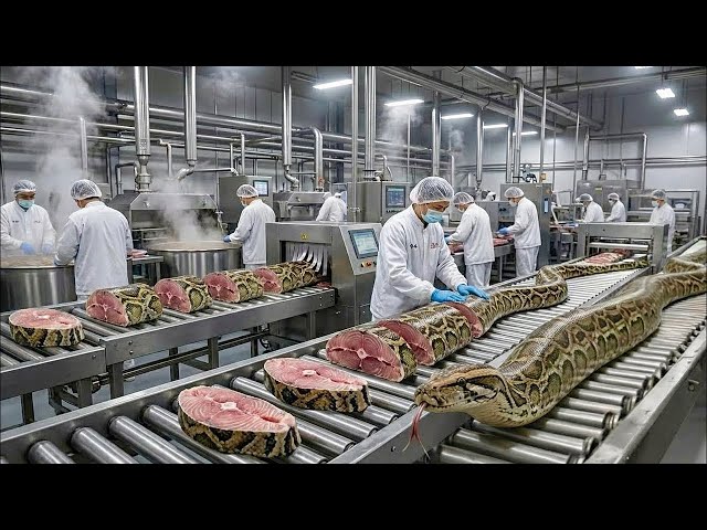 Inside the Modern Snake Meat Factory The Incredible Process You’ve Never Seen