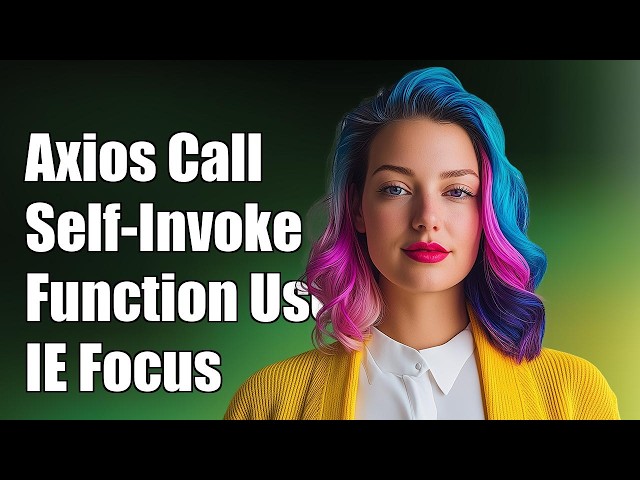 Axios only called once inside self-invoking function (Internet Explorer)