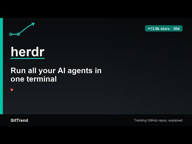Github 2026: One terminal to rule all AI agents: herdr