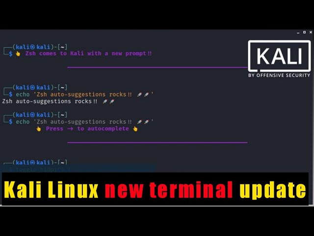 Color full terminal in kali linux || Kali Linux New Update || syntax highlighting, auto complete ||