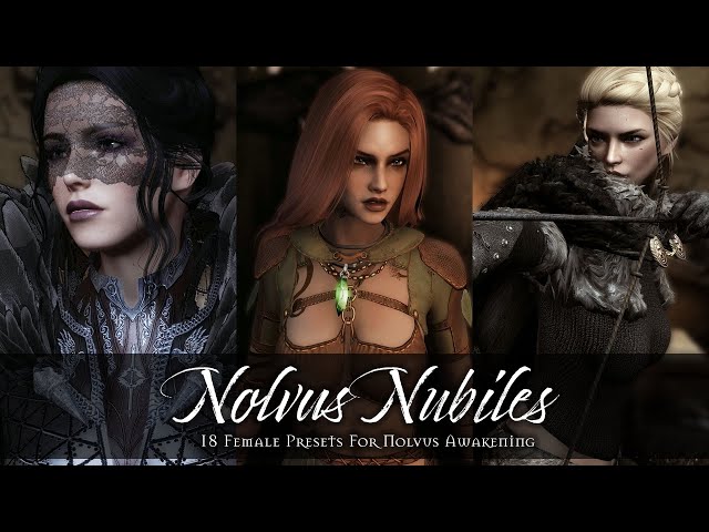 18 Female Characters Presets For Nolvus V6