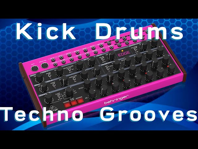 Behringer EDGE makes Insane KickDrums & Techno Grooves
