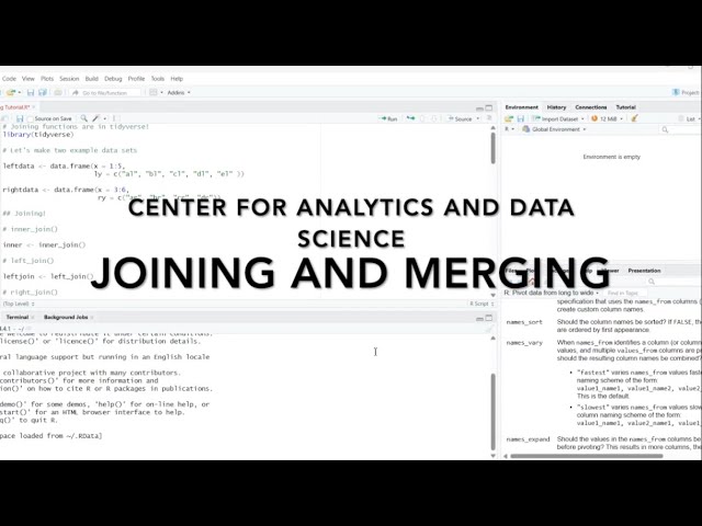 Tidyverse Joining and Merging Tutorial