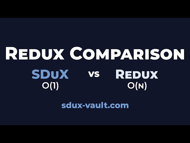 SDuX Vault vs Redux — O(1) FeatureCell Updates Without Broadcast or SelectorsSDuX vs Redux