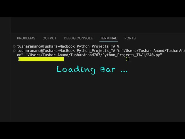 loading bar look too real in terminal #coding  #python #loadingbar