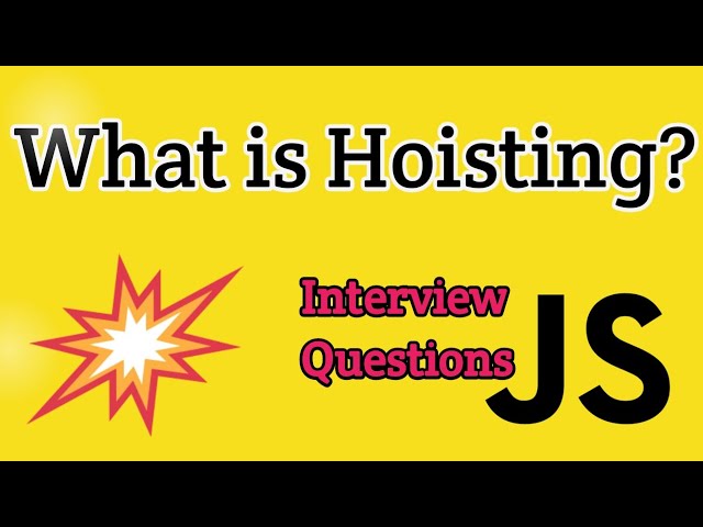 Javascript | Interview Questions | What is Hoisting? | In Tamil