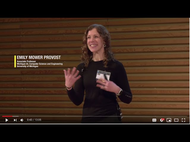 Human-Centered Computing: Using Speech to  Understand Behavior | Prof. Emily Mower Provost