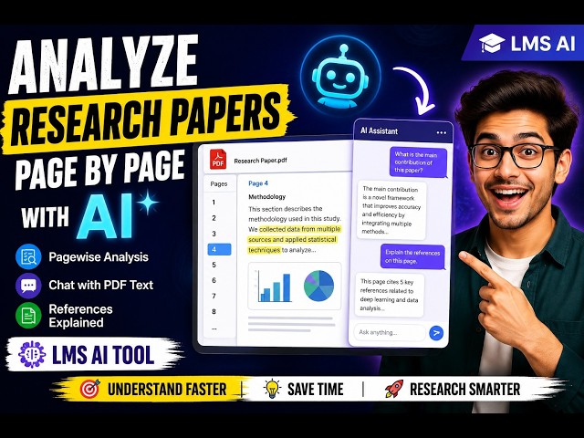 Analyze Research Papers Page by Page with AI  Chat with PDF Text  LMS AI Tool
