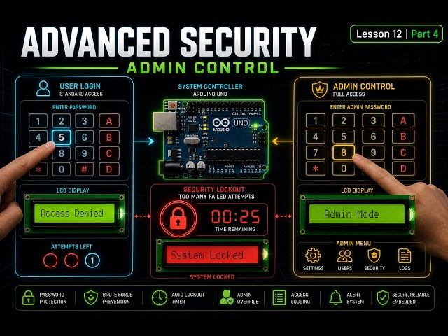 Lesson 12 | Multi-Level Security System + Admin Control (Arduino + Python) | Part 4