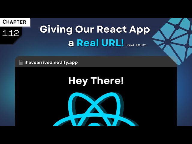 1.12 -  Hosting React App on Netlify with GitHub Integration !