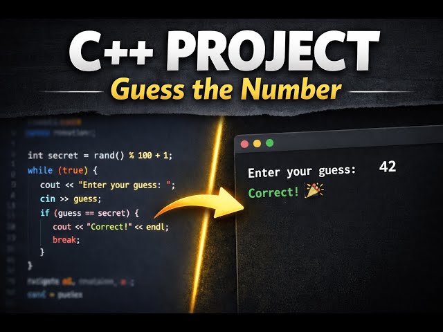 Can a Beginner Code a Number Guessing Game in C++?