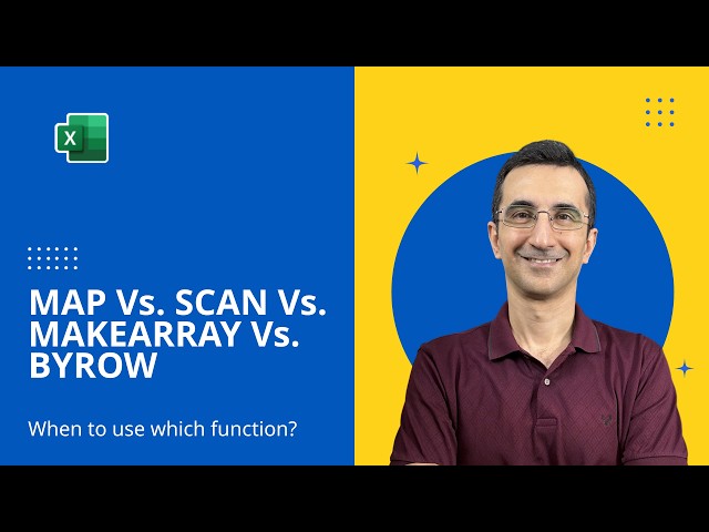 Modern Excel Functions That Will Change How You Work! - MAP,  MAKEARRAY, BYROW, SCAN