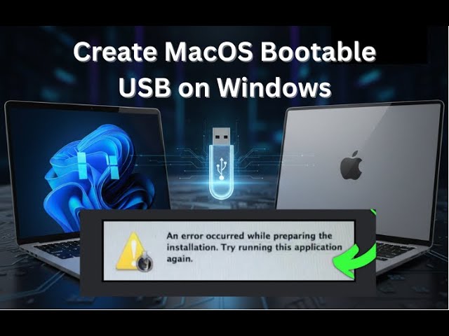 How to Create a Bootable macOS USB Using Windows (Fix Internet Recovery Errors) 2025 #macos