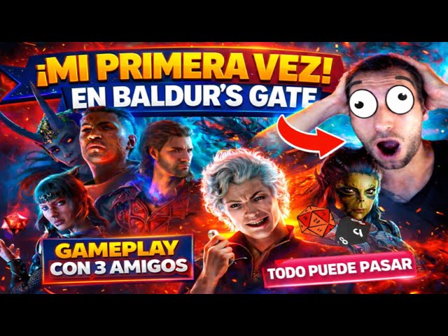 Baldur’s Gate 3 en COOP con 3 Amigos: Épico, Caótico y con RISAS ABSURDAS | El Mejor RPG Jamás Hecho