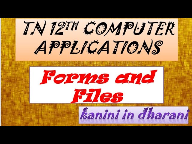 PHP File Handling| TN 12th Computer Applications Chapter8 | 12th Computer Applications Chapter8