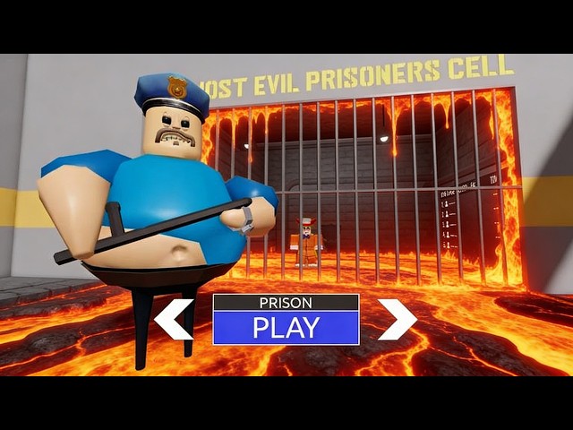 BARRY'S PRISON RUN! OBBY LAVA MODE roblox Gameplay Walkthrough No Death 4K