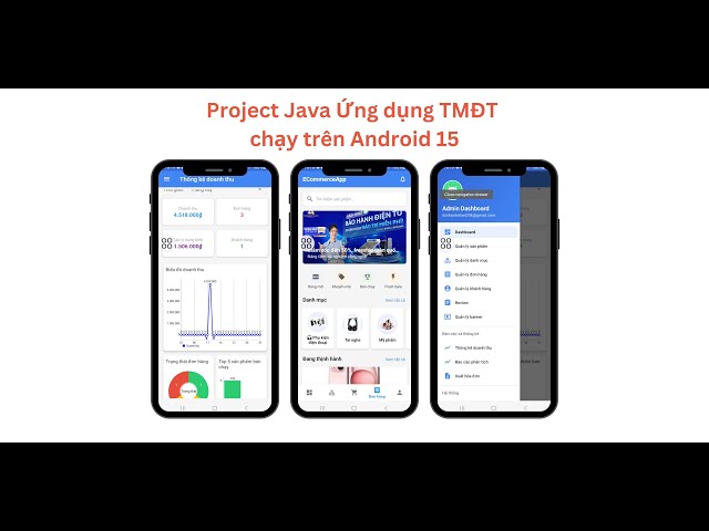 Giới thiệu project ứng dụng java || Thương mại điện tử || database firebase || Chạy trên Android 15