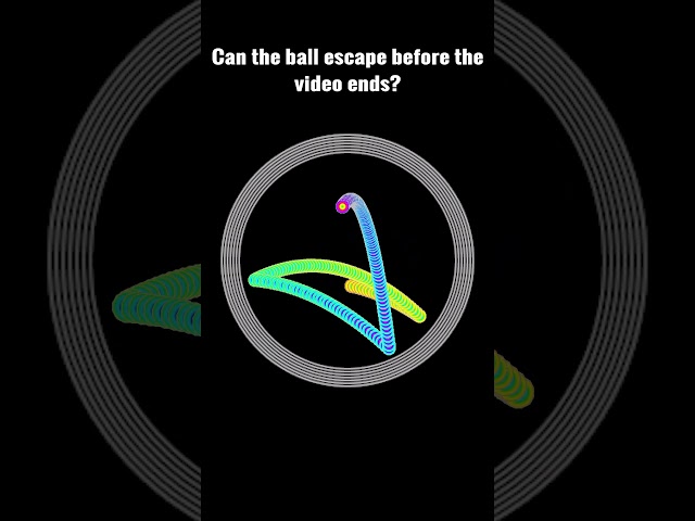 Can The Ball Escape Before The Video Ends? #asmr #satisfyingvideo