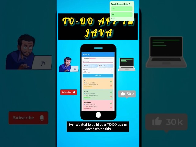 To-Do List Java Project💻✅ #Shorts” || #shorts #viral #java #coding #todolist #todolistapp