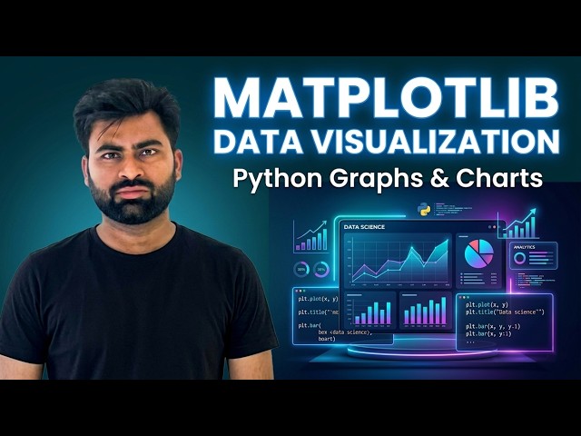 Data Visualization in Python using Matplotlib | Data Science Lecture 21 by @techlearningwithRajat