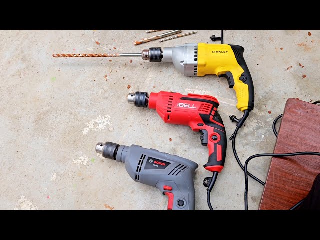 Concrete Load Testing Stanley vs Bosch vs iBell impact Hammer Drill | Best 13mm Drill Machine 