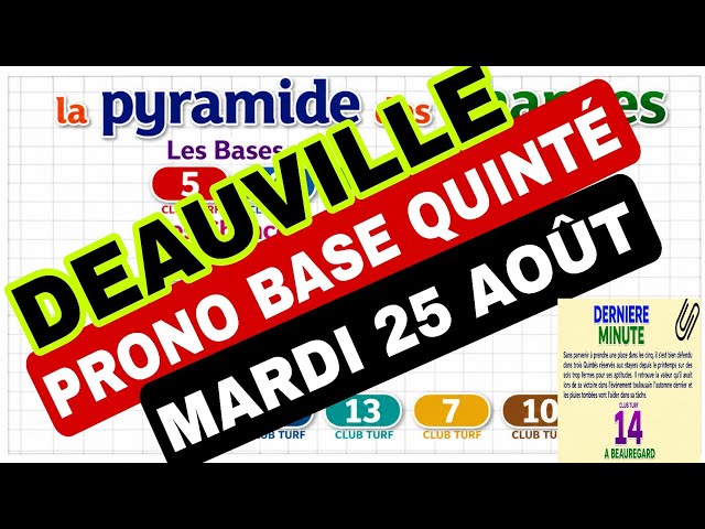 PRONO BASE QUINTÉ PMU MARDI 25 AOÛT DEAUVILLE #PREDICTIONS #PRONO #TURF #PMU #LIFEISBUTADREAM 