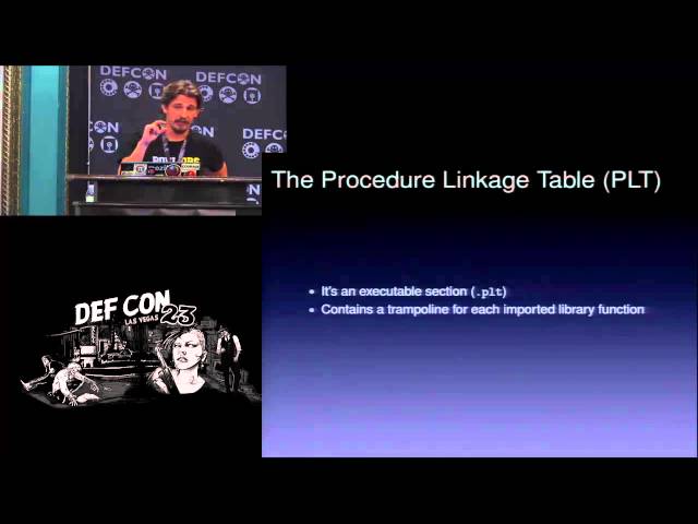 DEF CON 23 - Di Federico and Shoshitaishvili - Dark Side of the ELF
