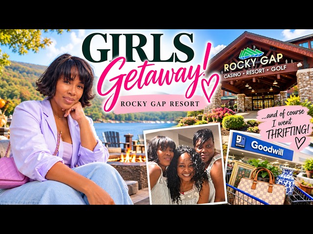 Girls Trip to Rocky Gap Resort 💕 A Weekend Getaway, Casino Fun & Thrifting!