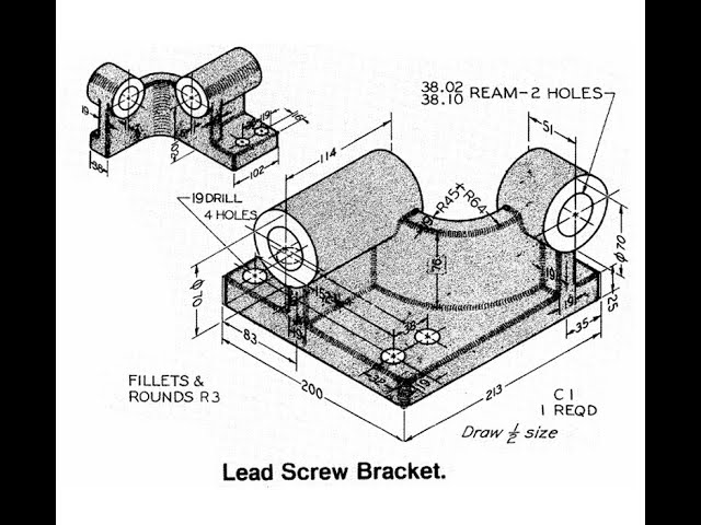 Lead Screw Bracket Design in SolidWorks | Beginners CAD Tutorial